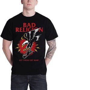 Bad Religion Bomber Eagle Let Them Eat War punk rock Official T-Shirt L NWT